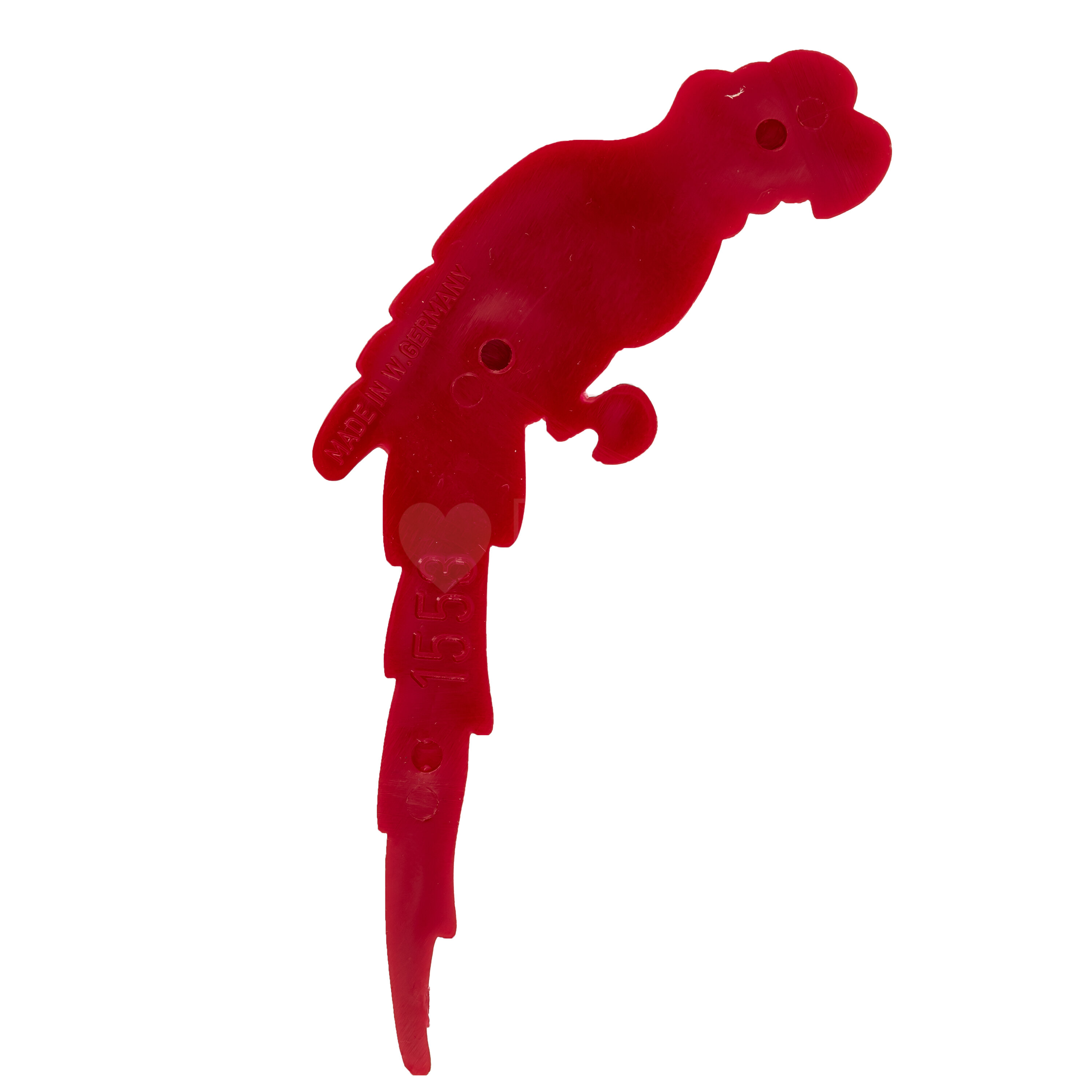 87mm Parrot Cabochon in red