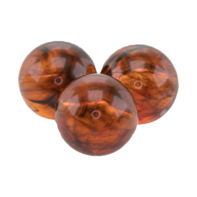 10mm Rundperle in  schildpatt rot Marmor