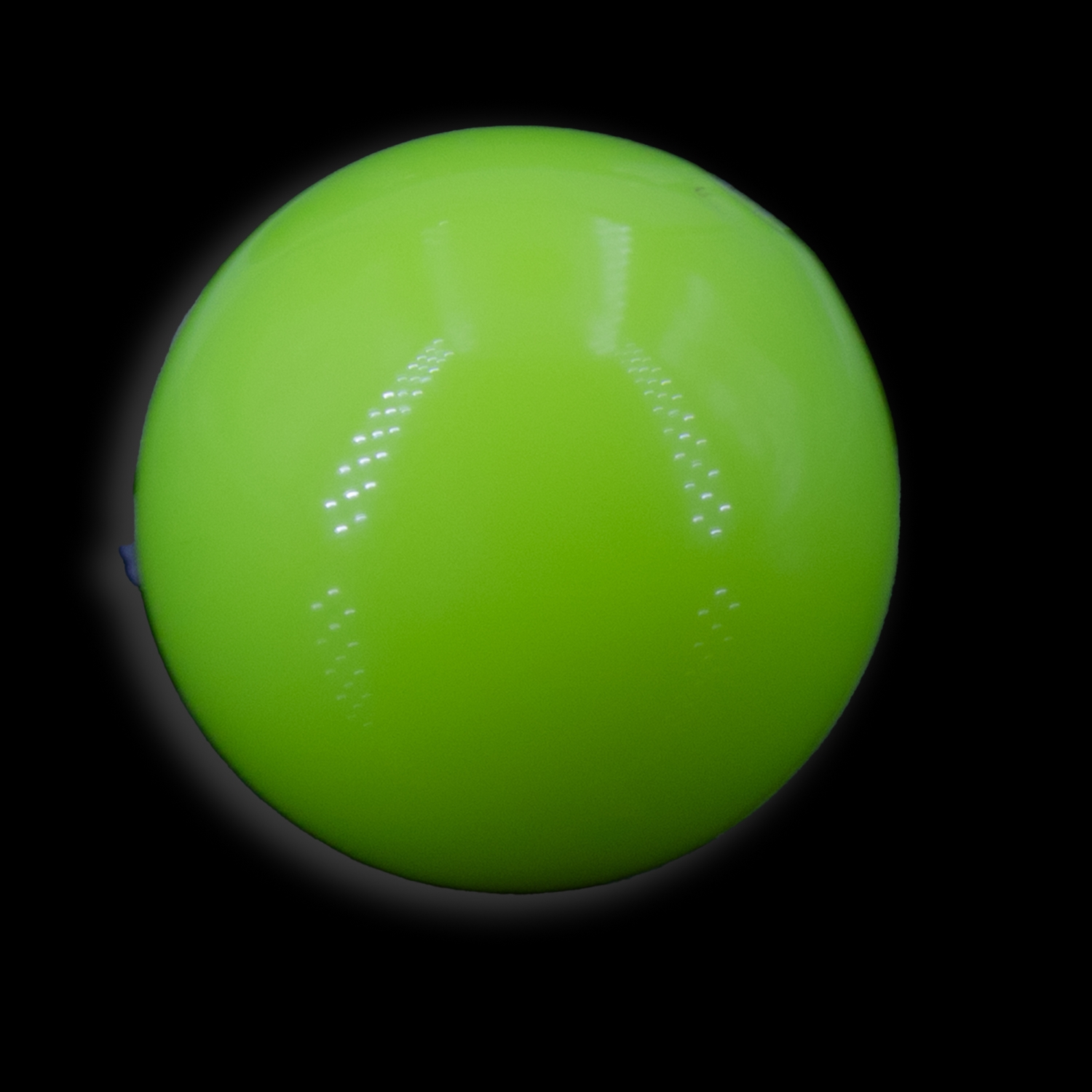 30mm Roundbead in neon yellow Opaque