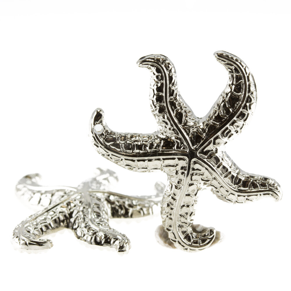31mm Seestern Anhänger in silber