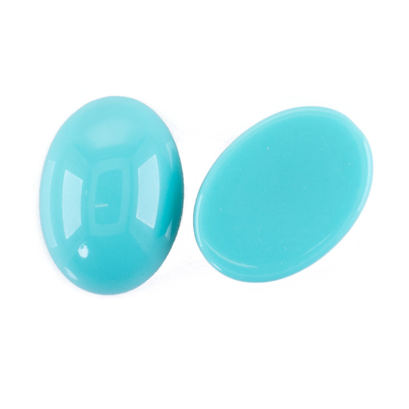 8x6 oval Cabochon in türkis 