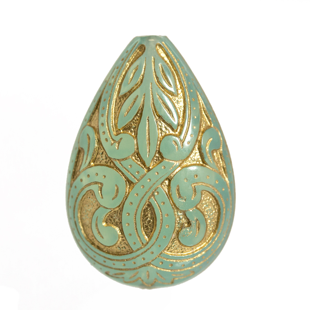 27x18 drop - turquoise Opal
