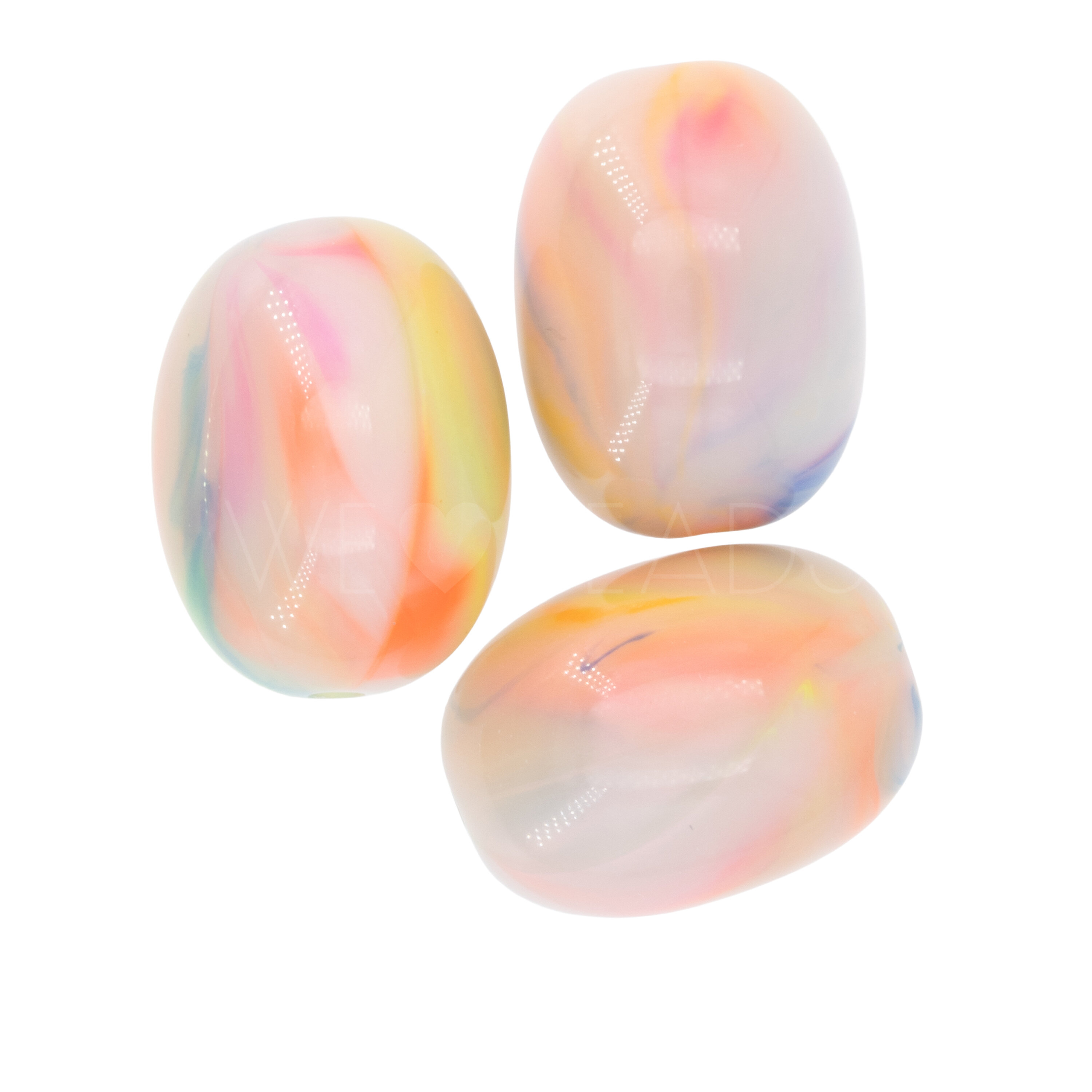 21x15 oval Perle in einhorn wolken
