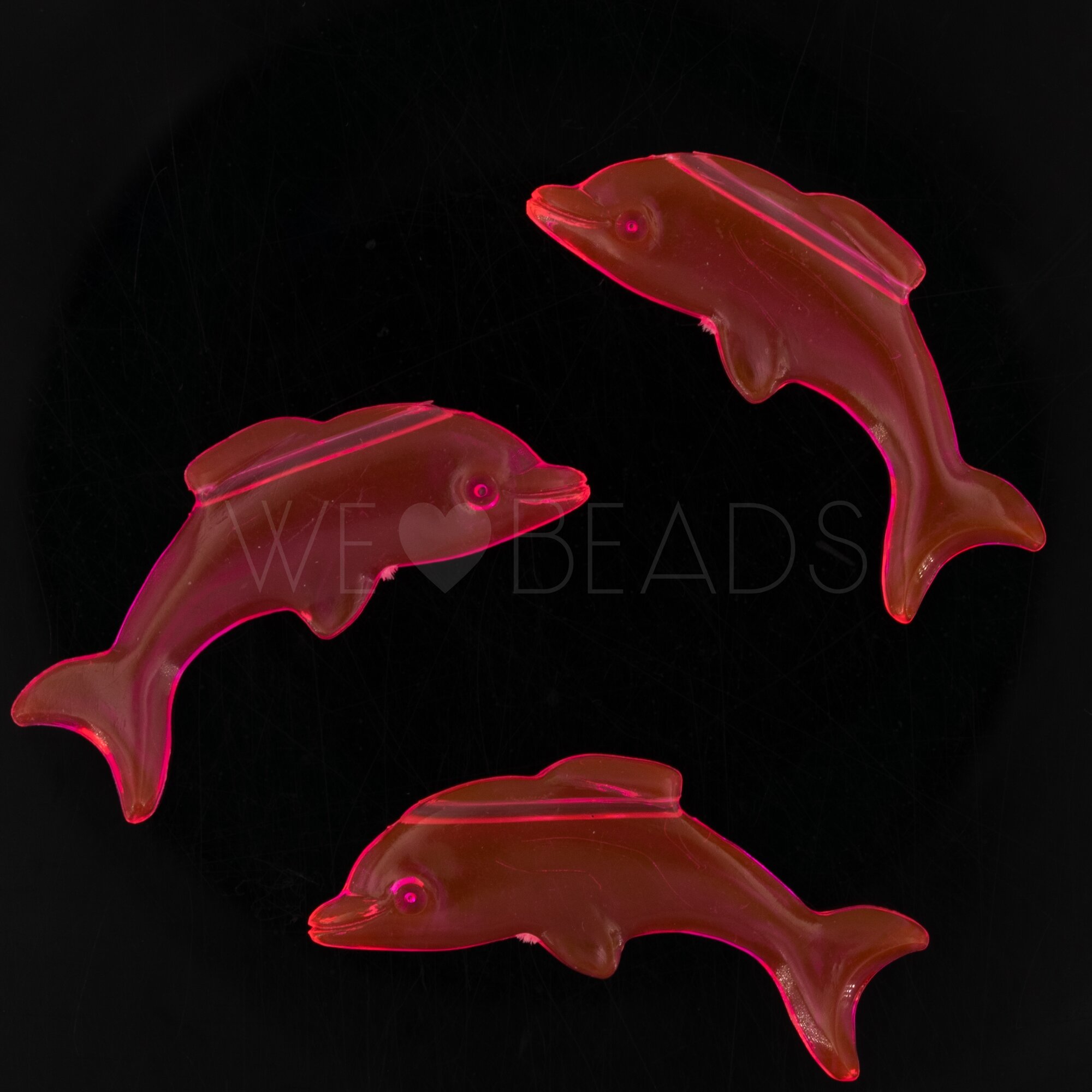 37x15 delfin Perle in neonpink