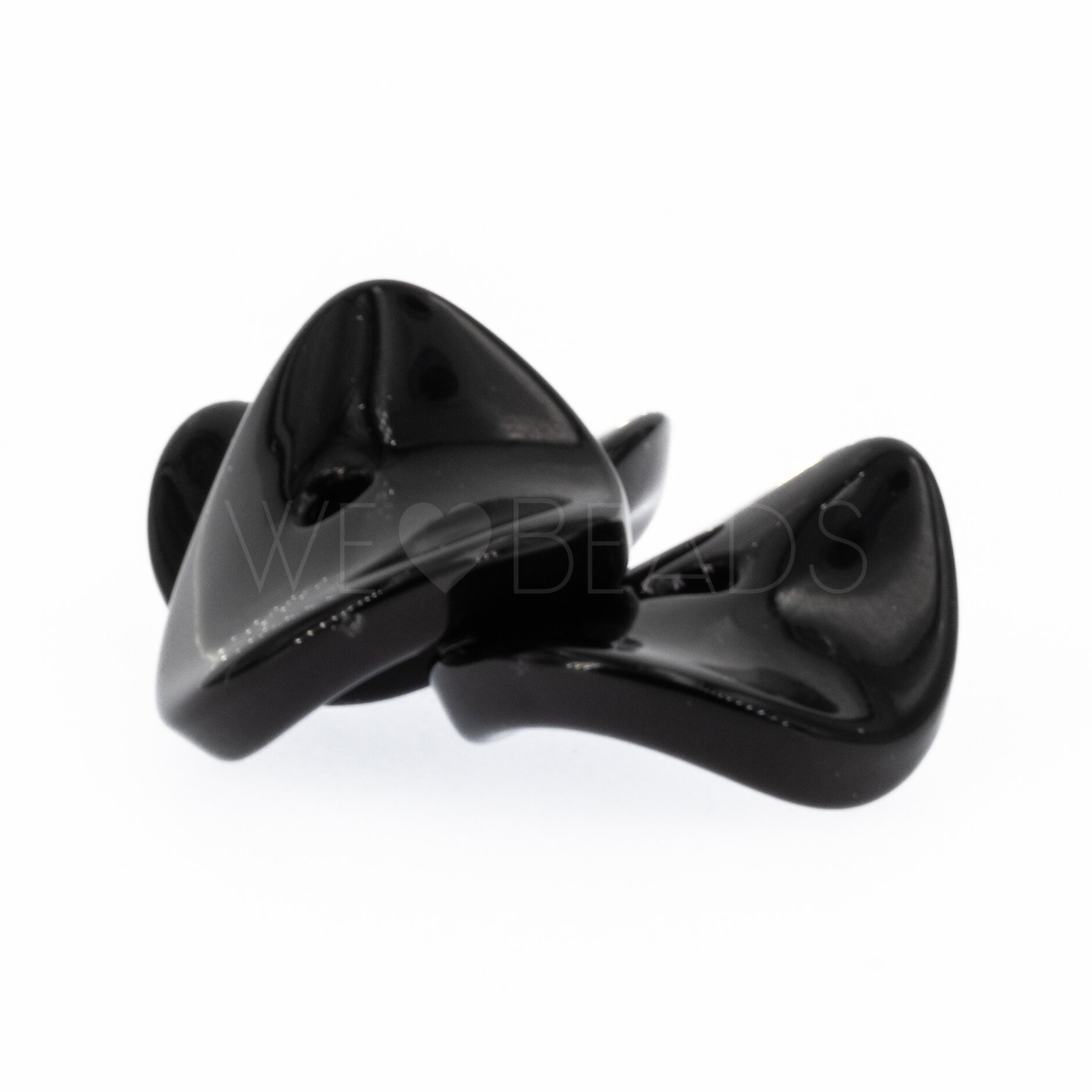 22mm Perle Backgamon plättchen in schwarz