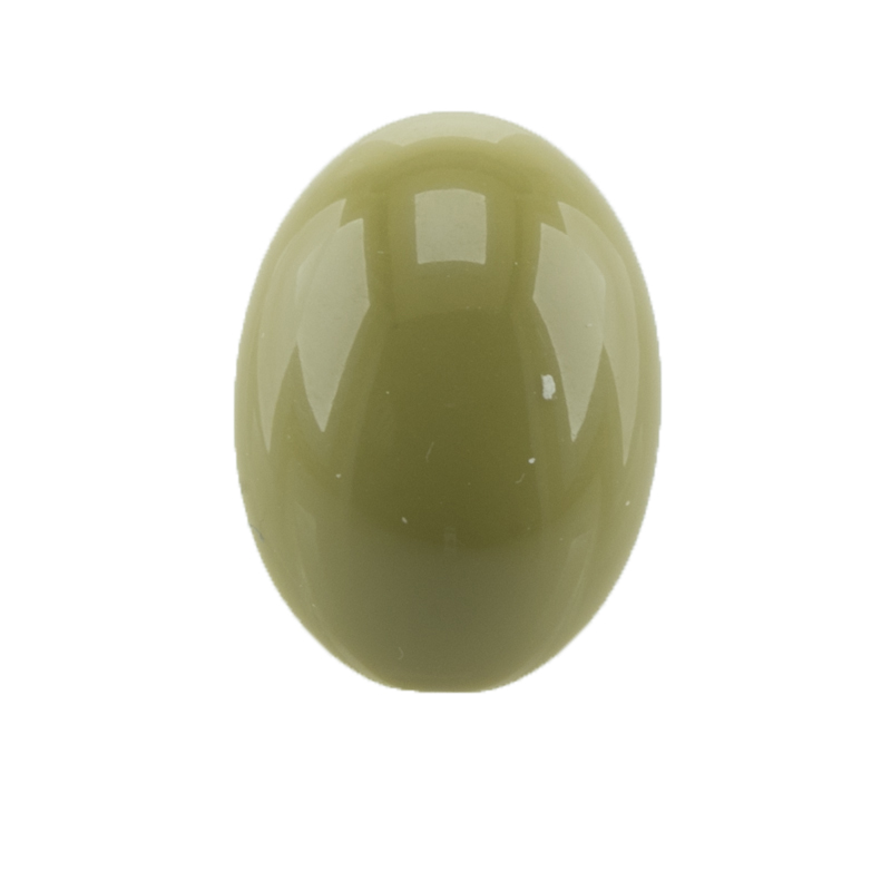 18x13 oval Cabochon in schilfgrün 