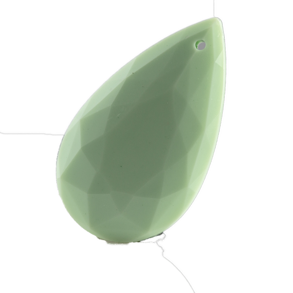 37x22 drop Charm- mintgreen Opaque