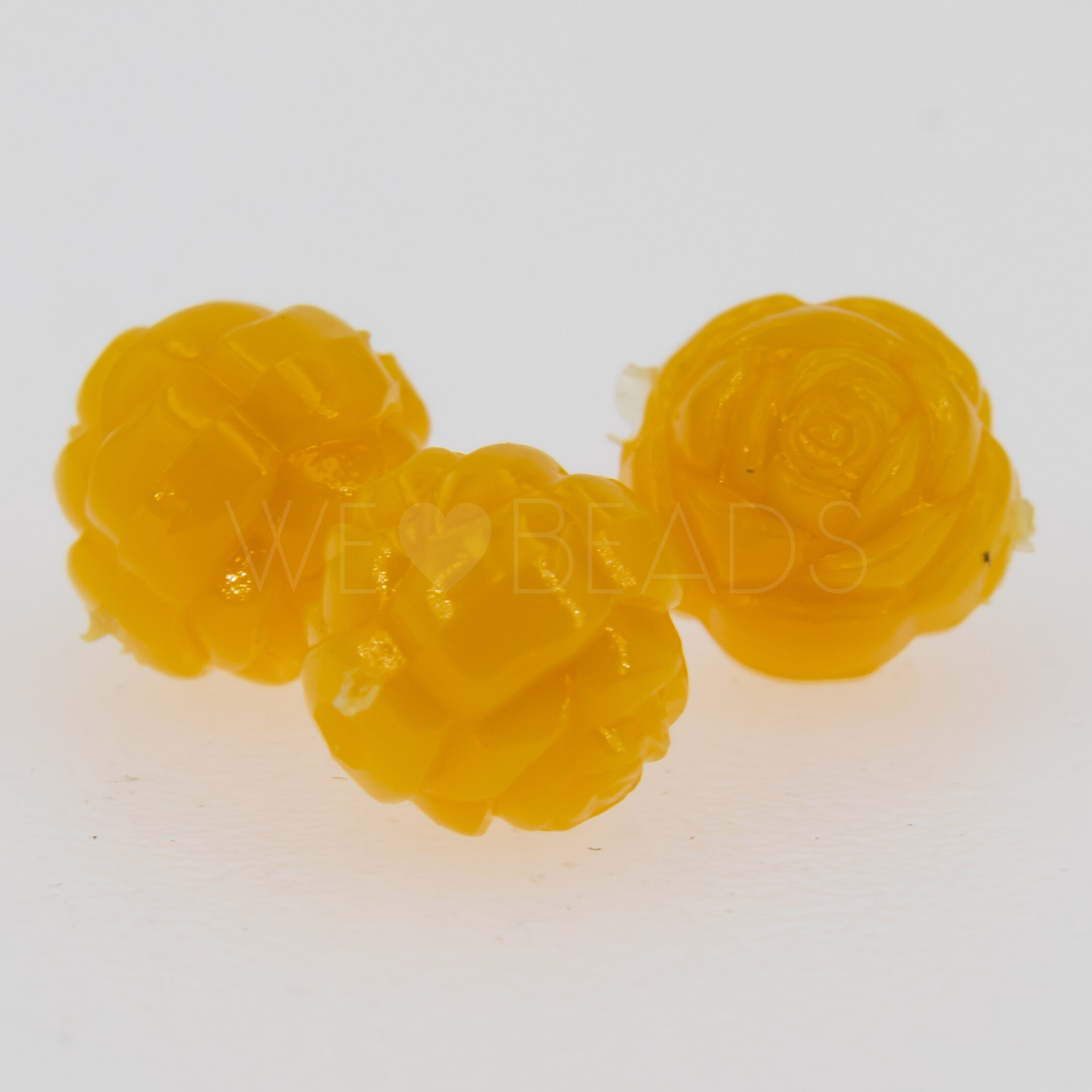 6mm Rose Perle in sonnenblume