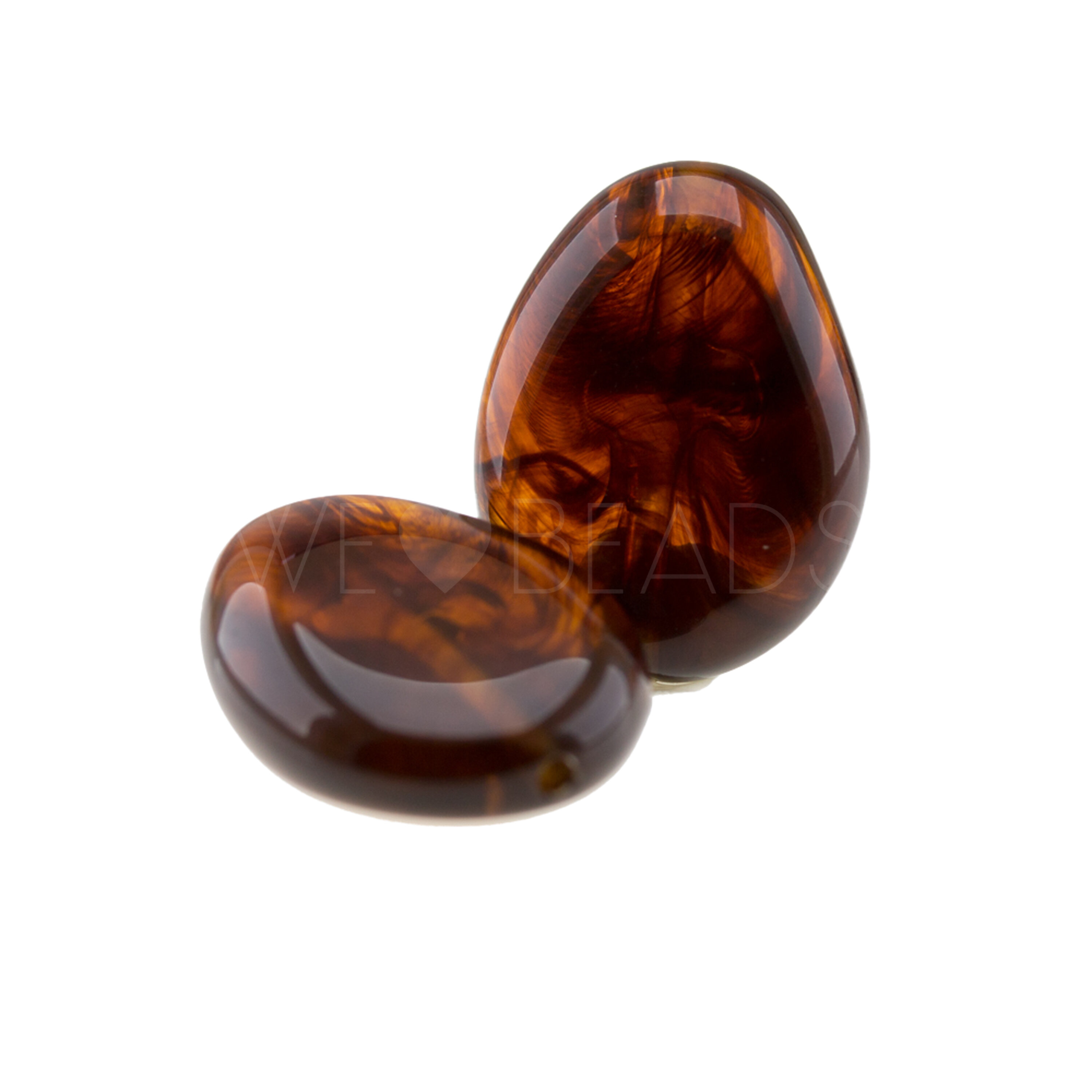 22x17 baroque Beads in tortoise