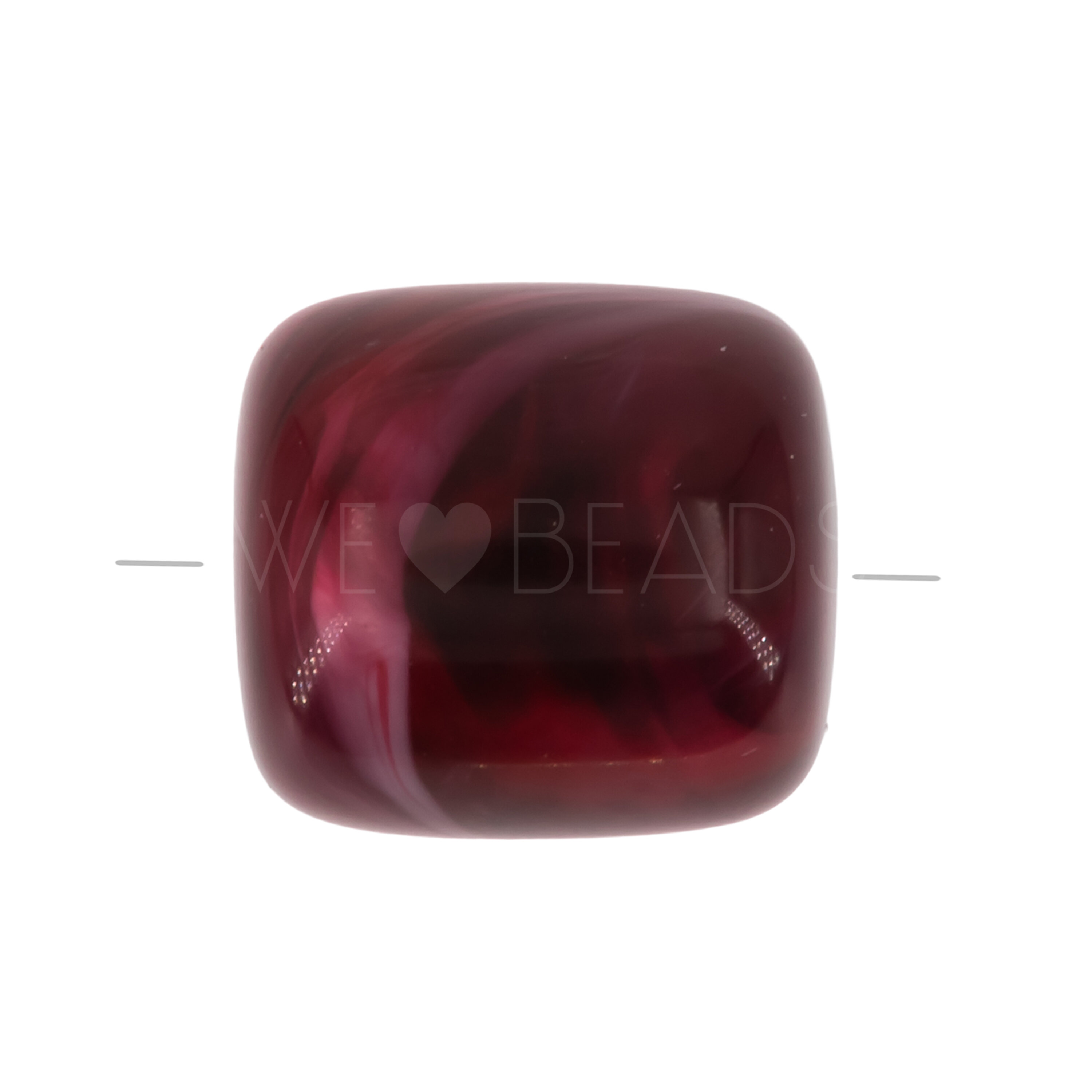 16x15 cylinder Beads in red