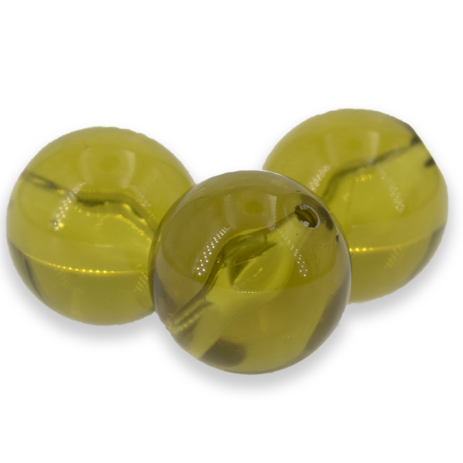 10mm Roundbead in smoke grey Translucent