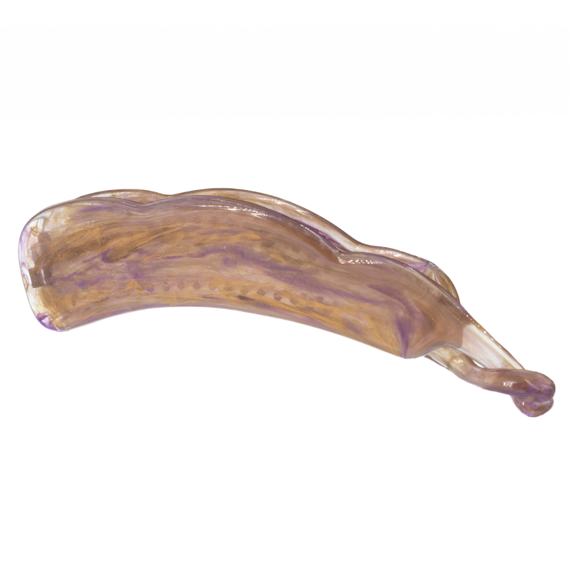 10cm Bananenspange in puder lila Marmor, medium