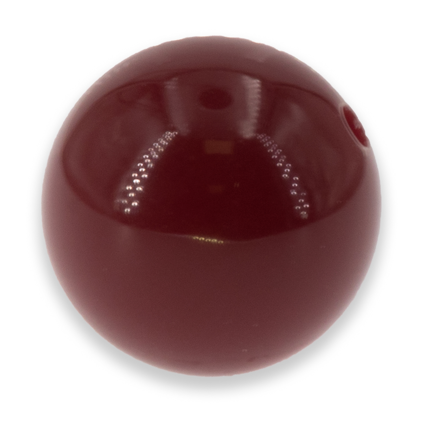 10mm Rundperle in  burgundrot Satt