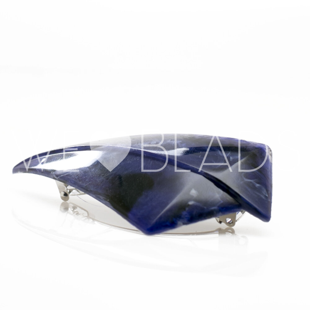 Patentspange dreieck in lapisblau medium