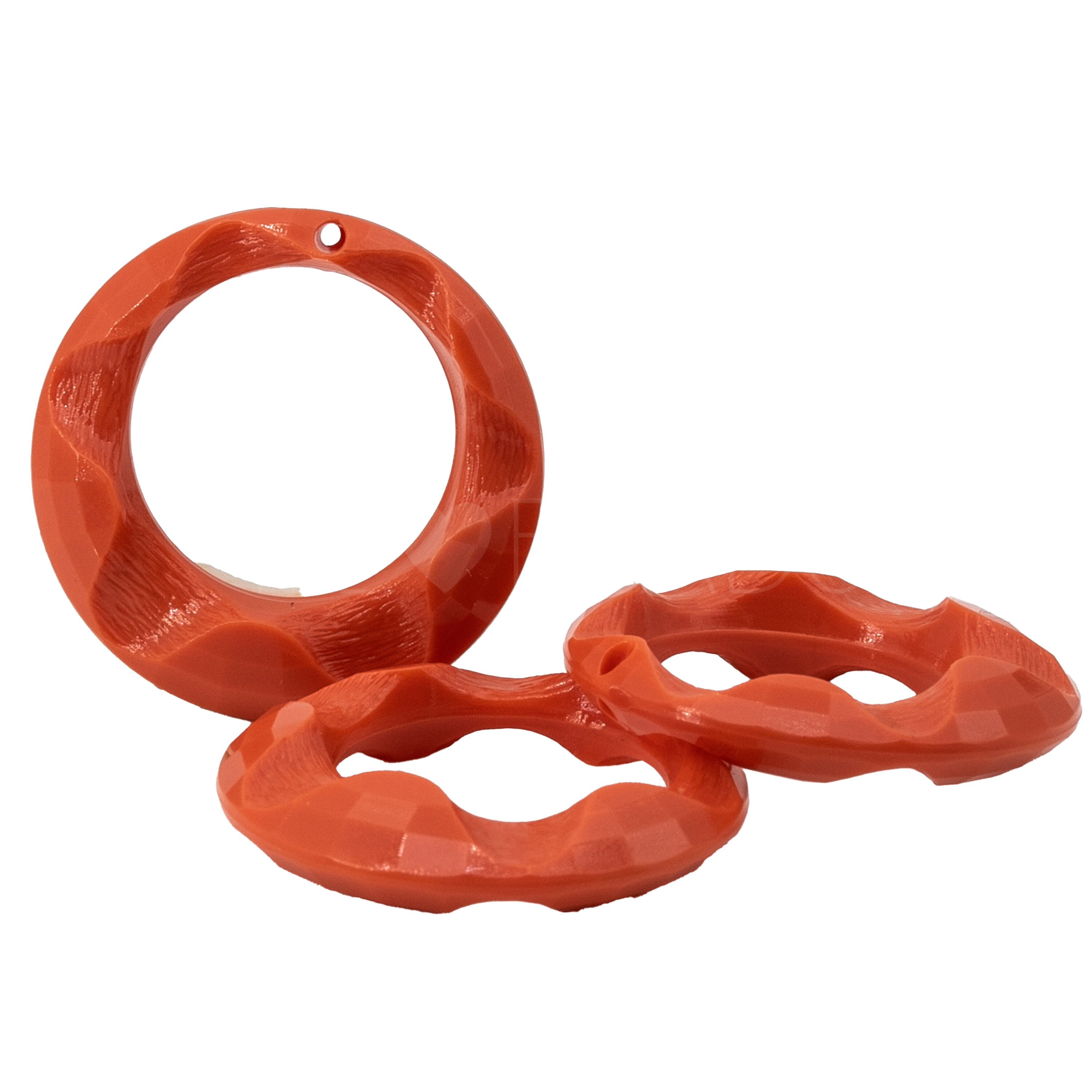 30mm Ring Anhänger in korall