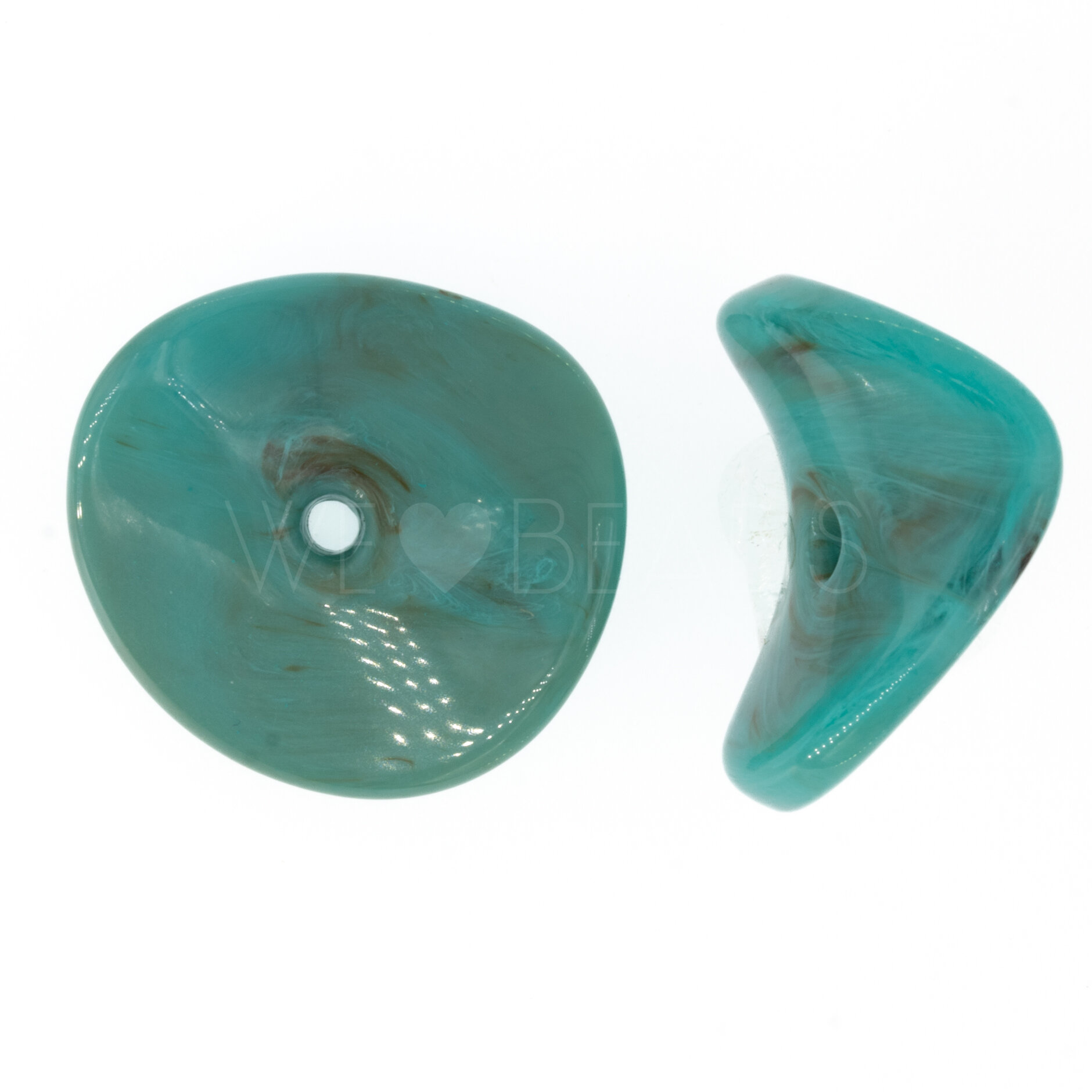 28mm Perle Backgamon plättchen in türkis