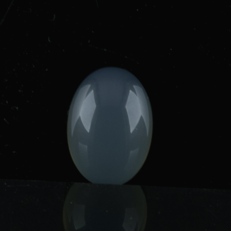 14x10 Cabochon oval - pastellgrau Opal