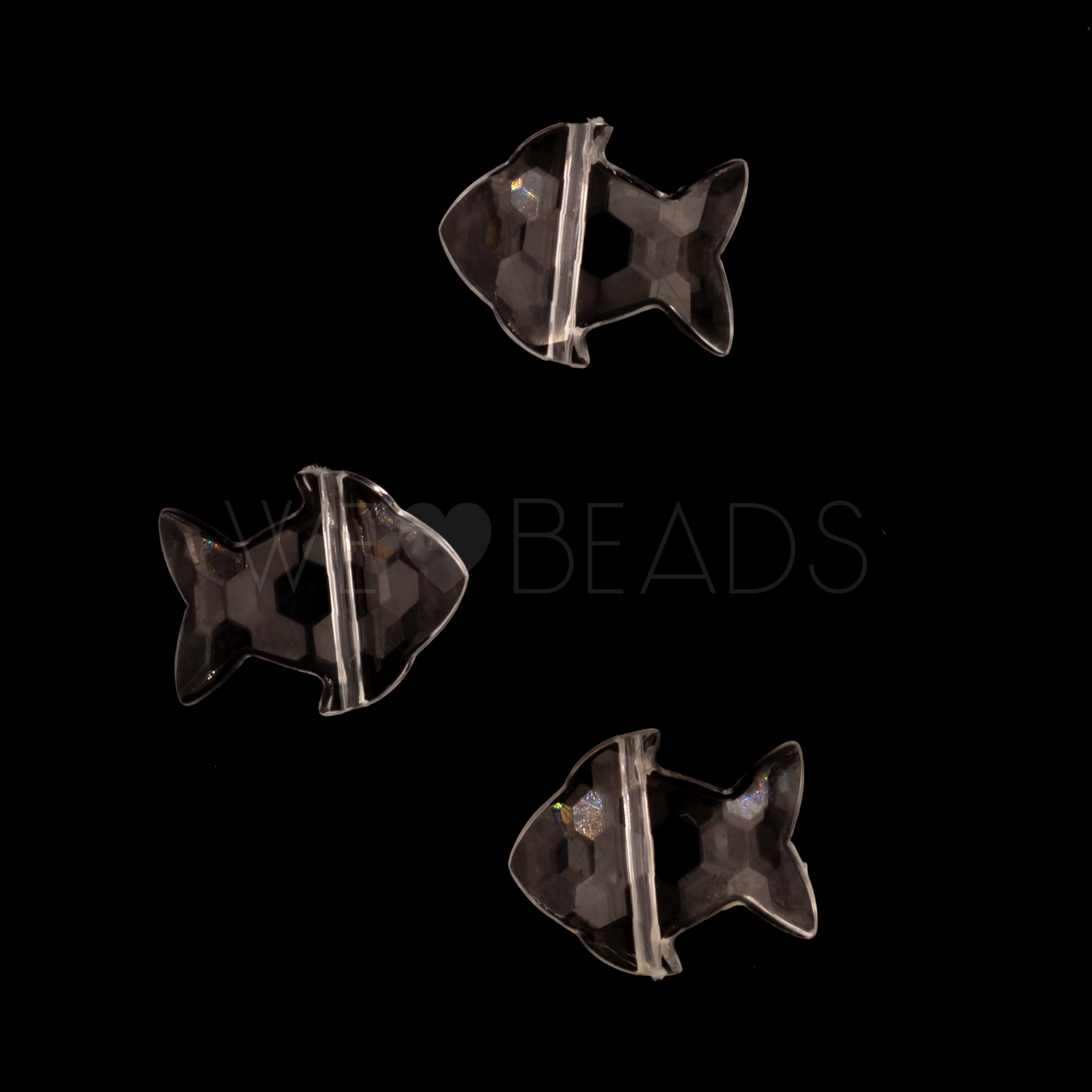 15x12 Fisch Beads in crystal