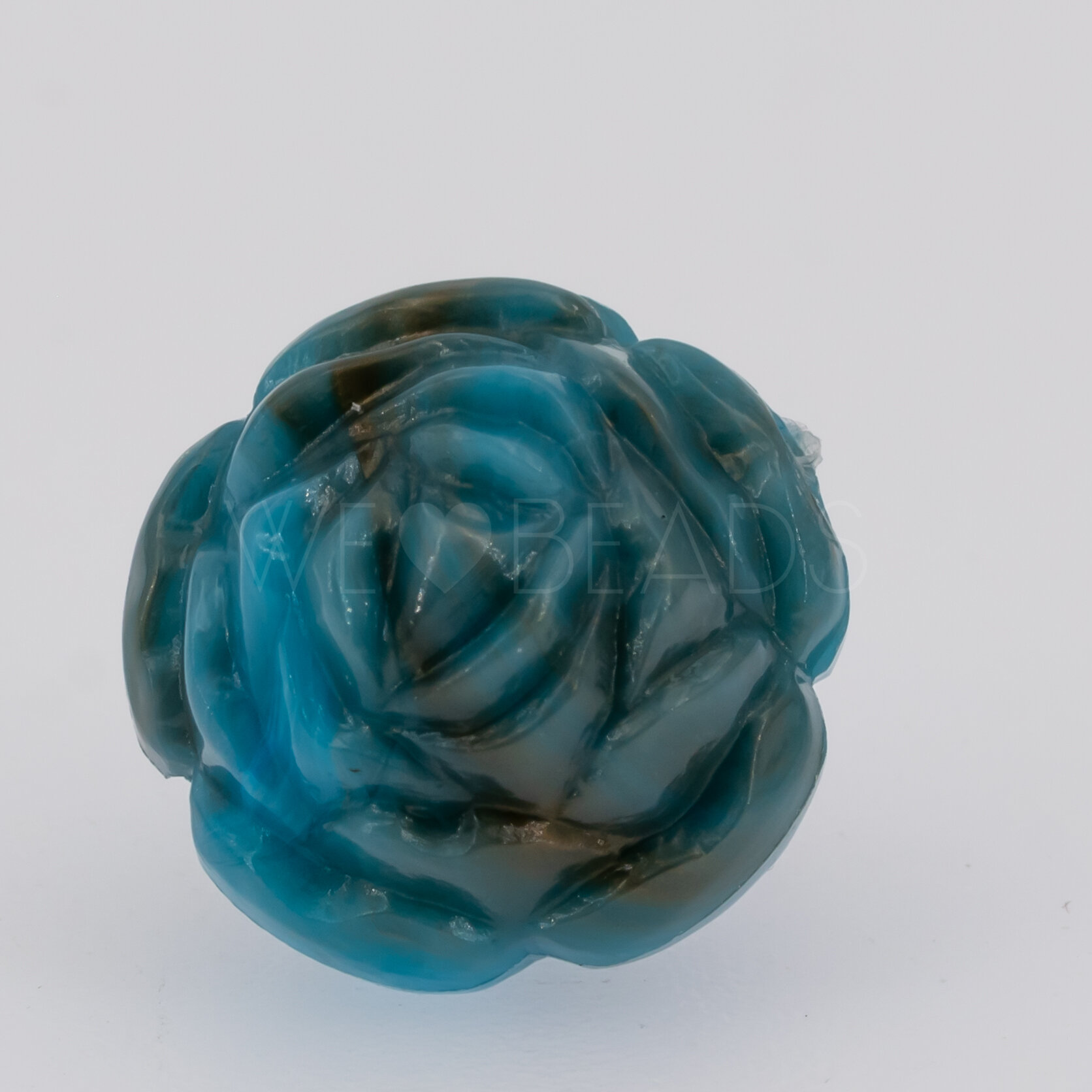 14mm Rose Perle in türkis gold