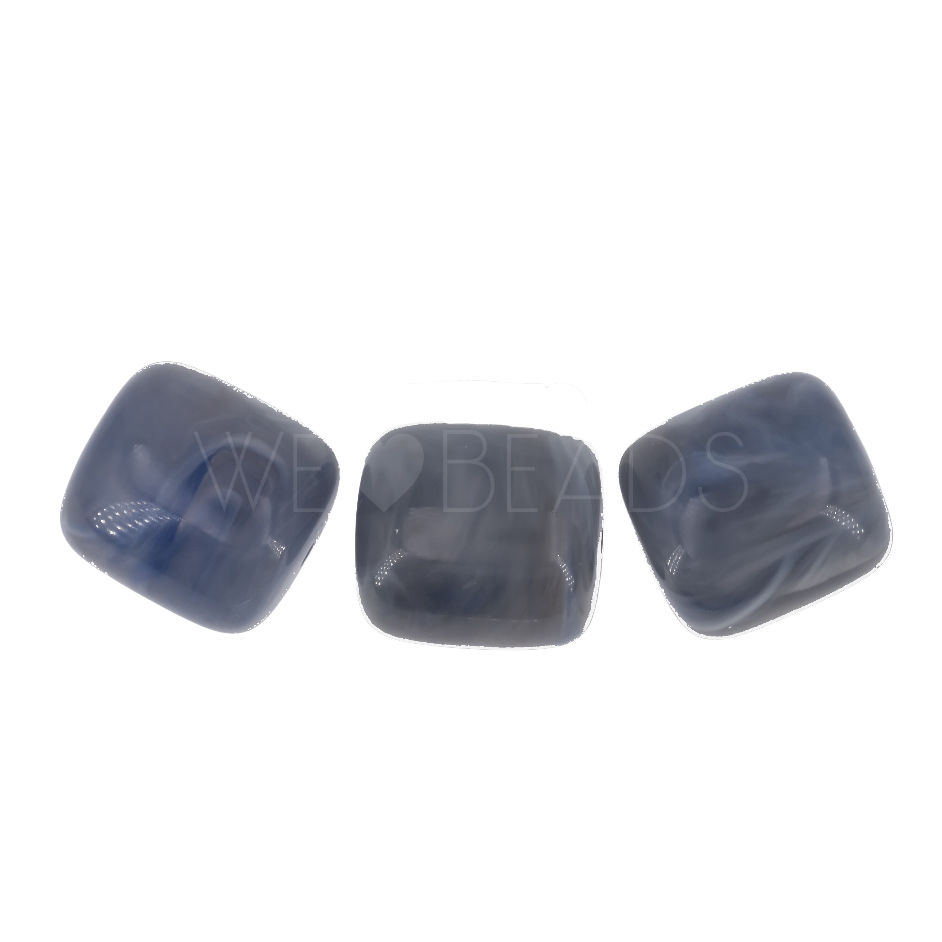 16x15 cylinder Beads in copper blue