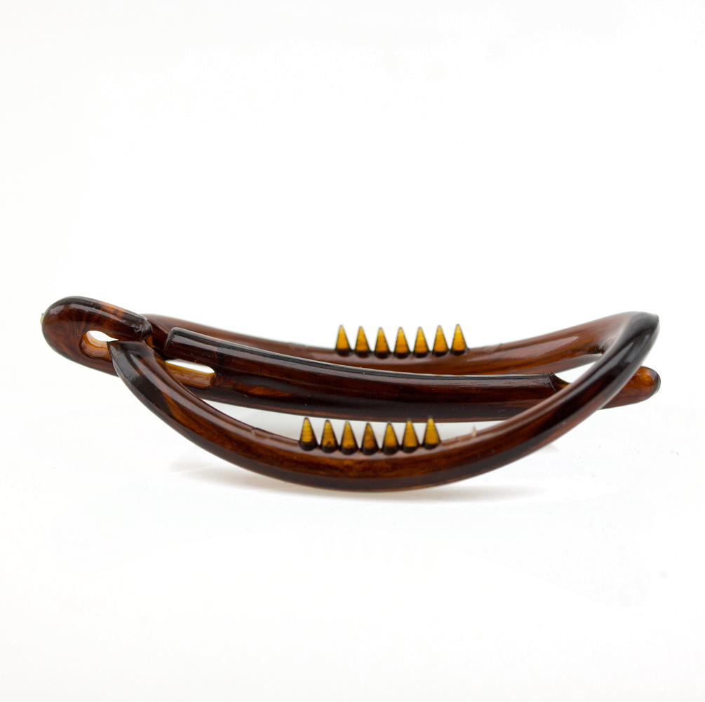 Libellenspange in Havanna Marmor, medium