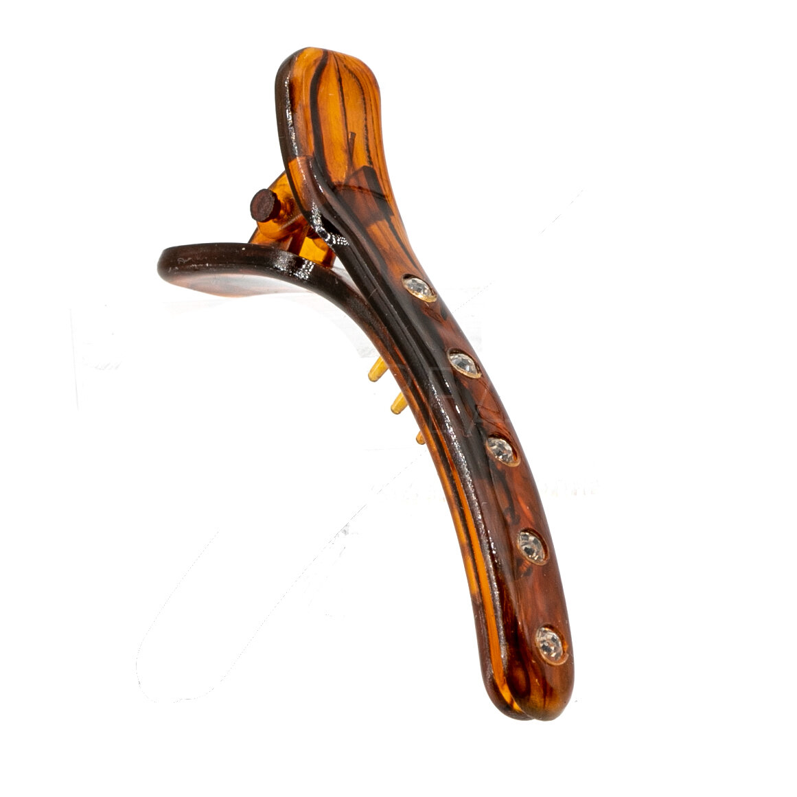 Alligator Hair Clip  in Tortoise in 42mm