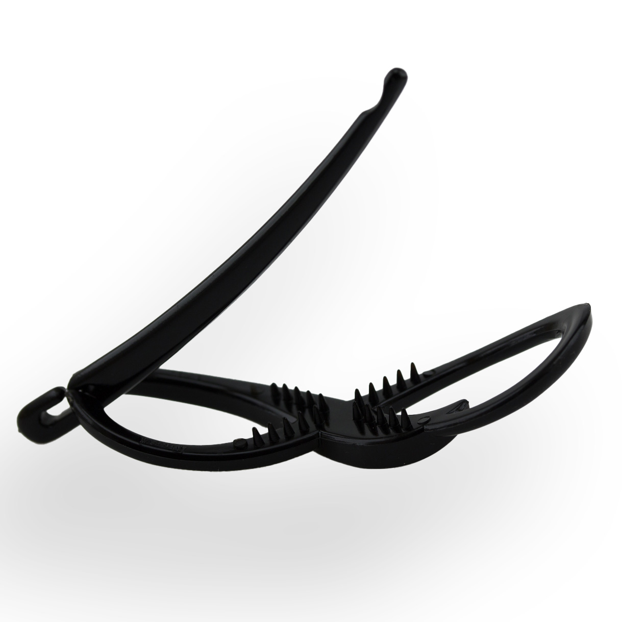 Libellenspange in schwarz Satt, medium