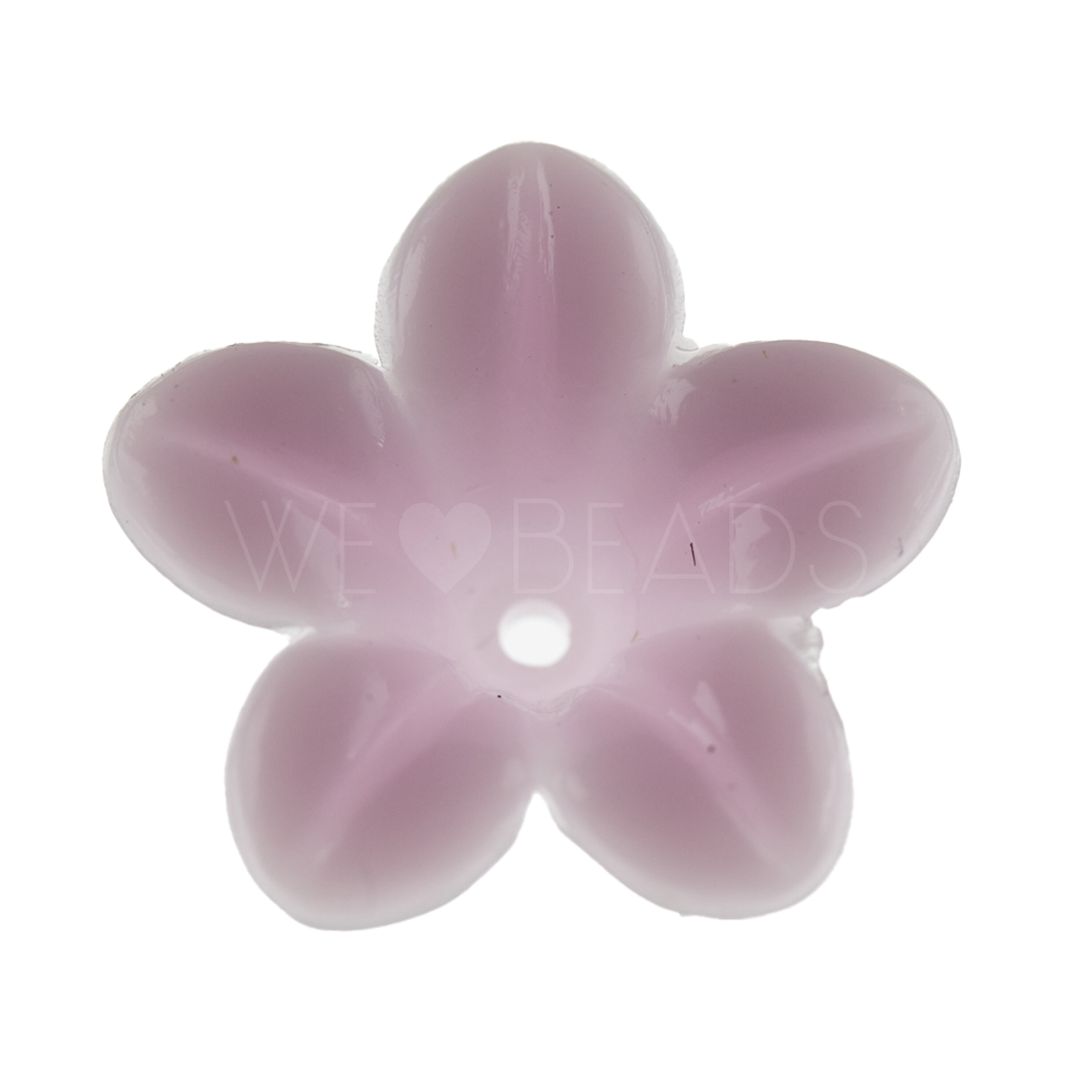 14mm Flower Beads in rose 