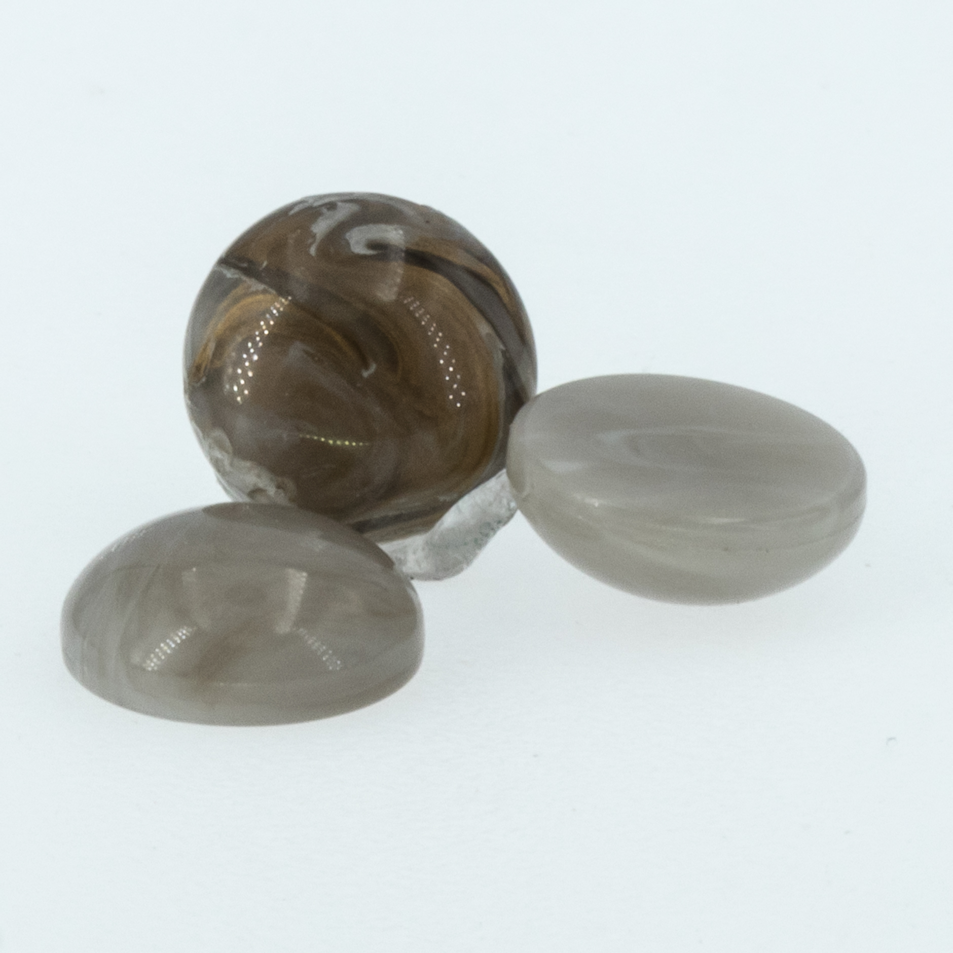 10mm Cabochon oval - cashmere gold Marmor