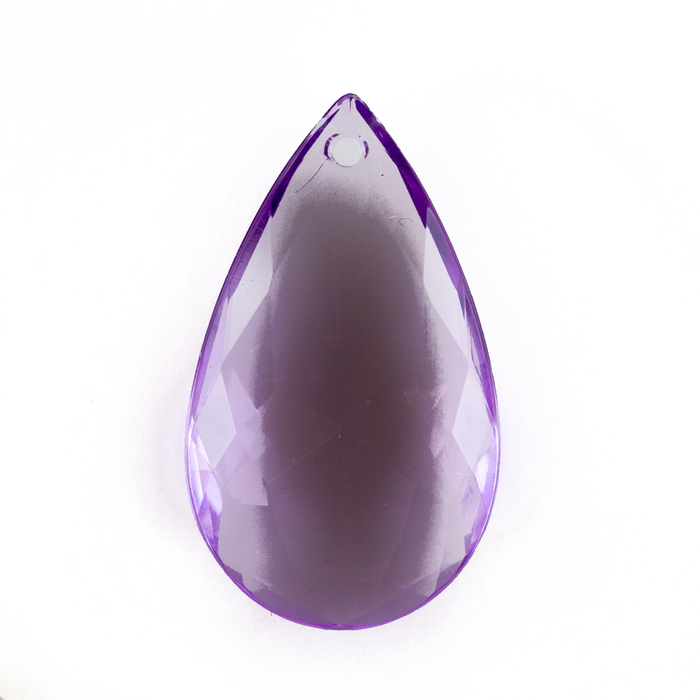 48x29 Tropfen Anhänger - violett Transparent
