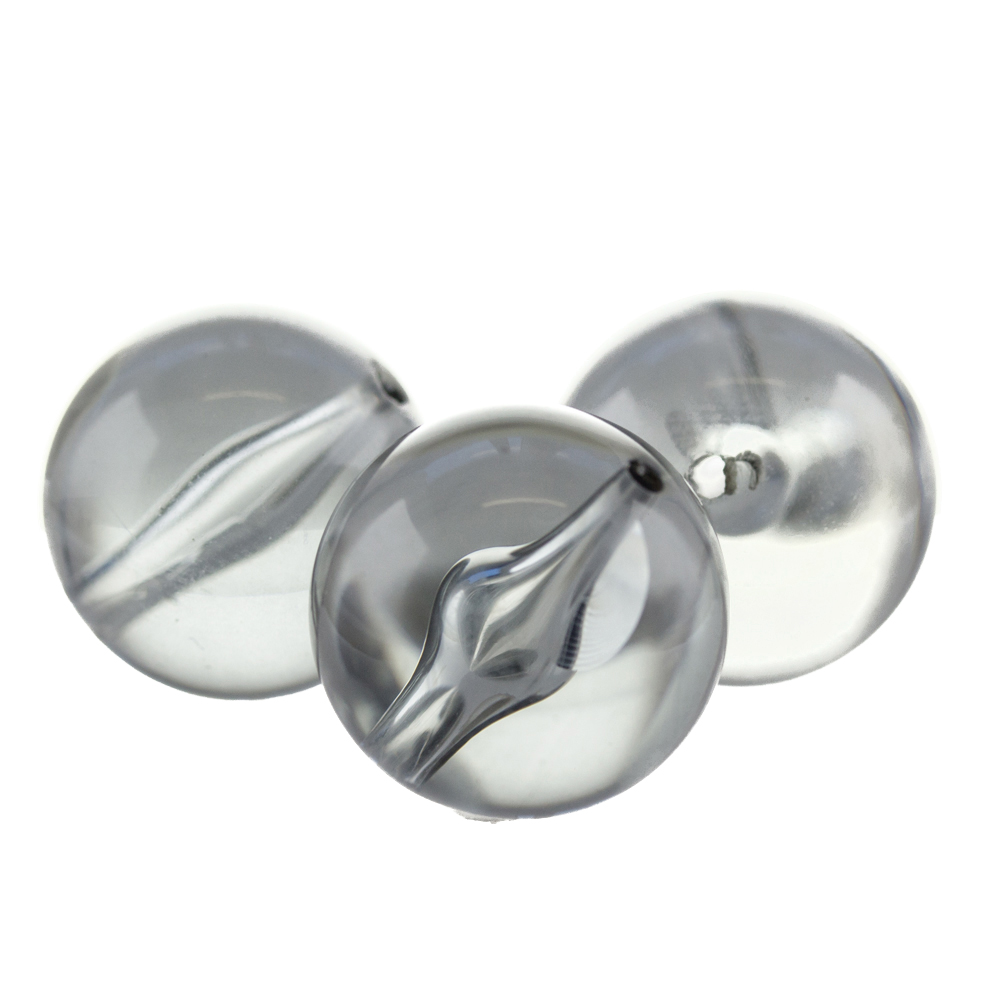 25mm Roundbead in grey Translucent