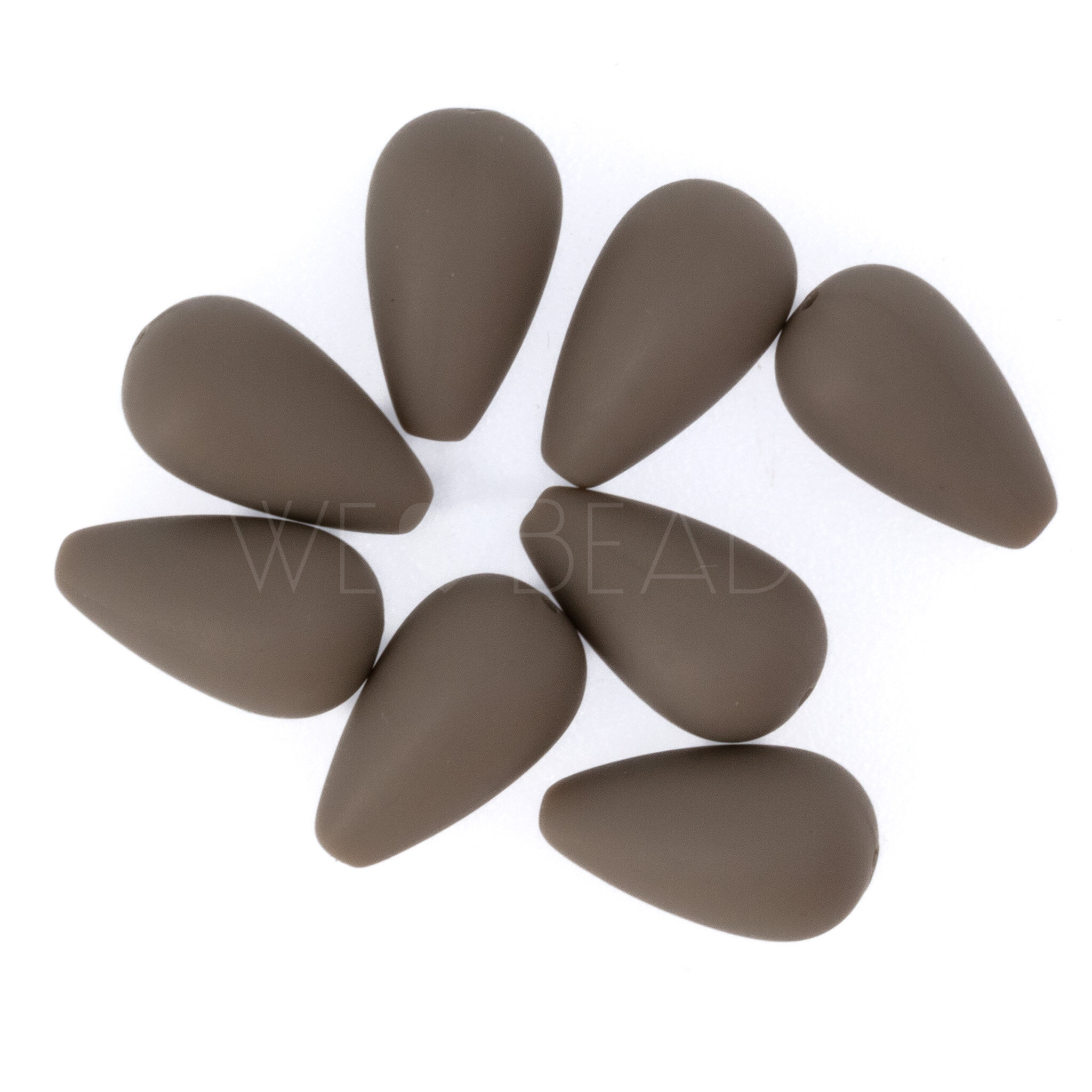 14x8 Tropfen perle in schlammgrau 