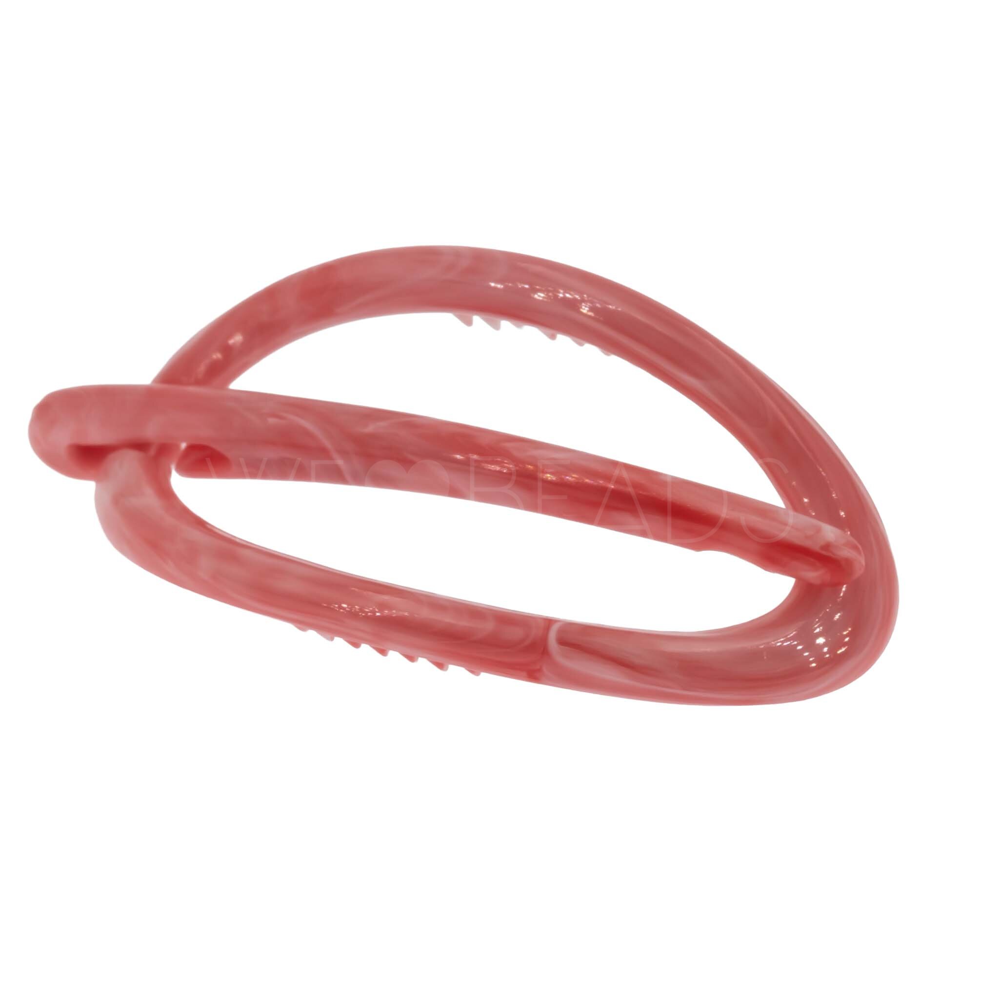 Dragonfly clip in pink Marbled, medium