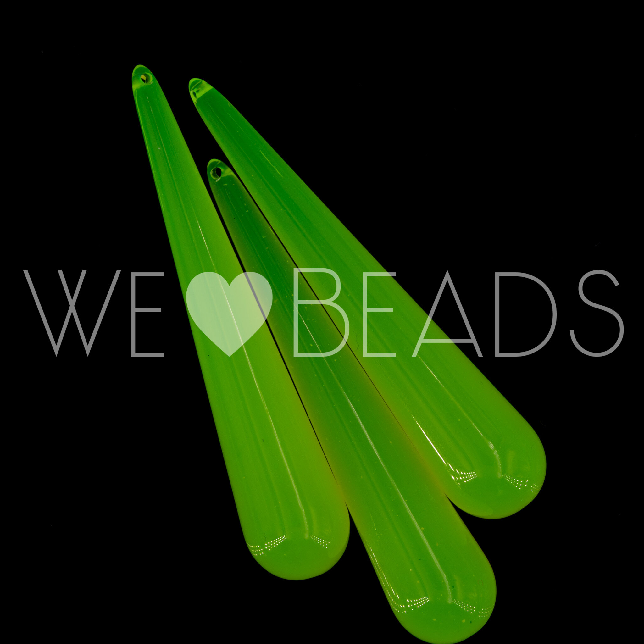 60x12 Perle Tropfen in neon gelb