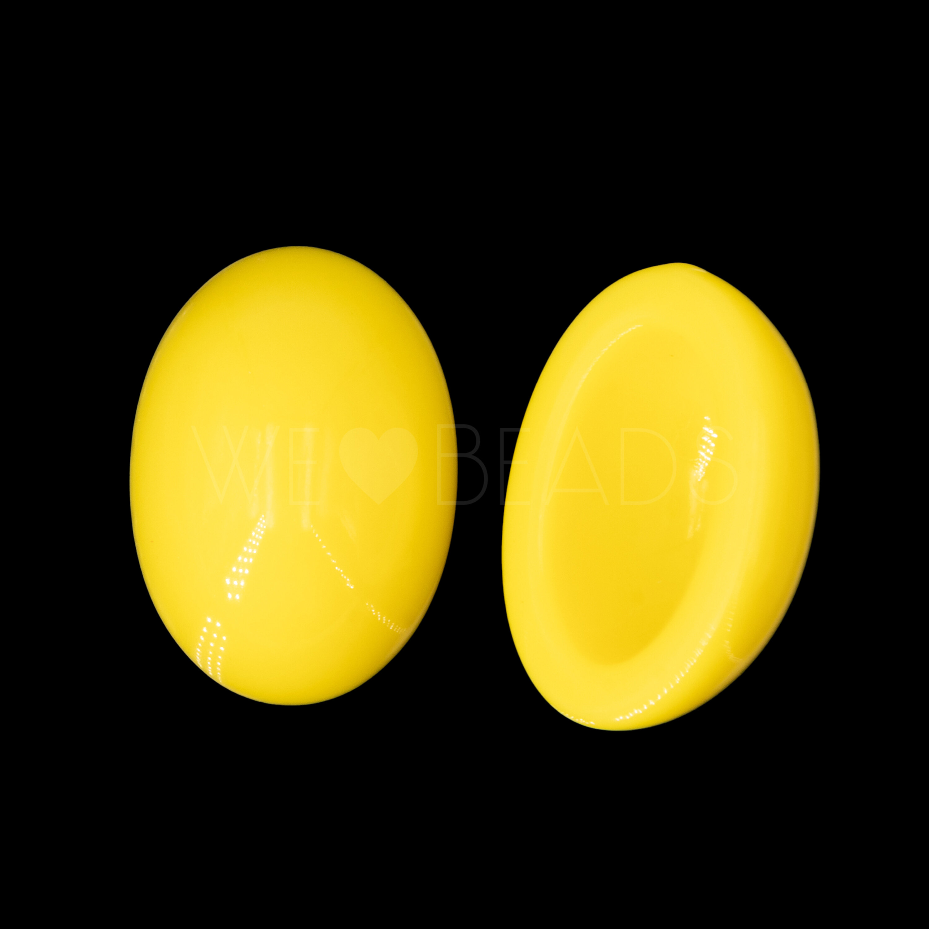 40x30 oval Cabochon in zinkgelb