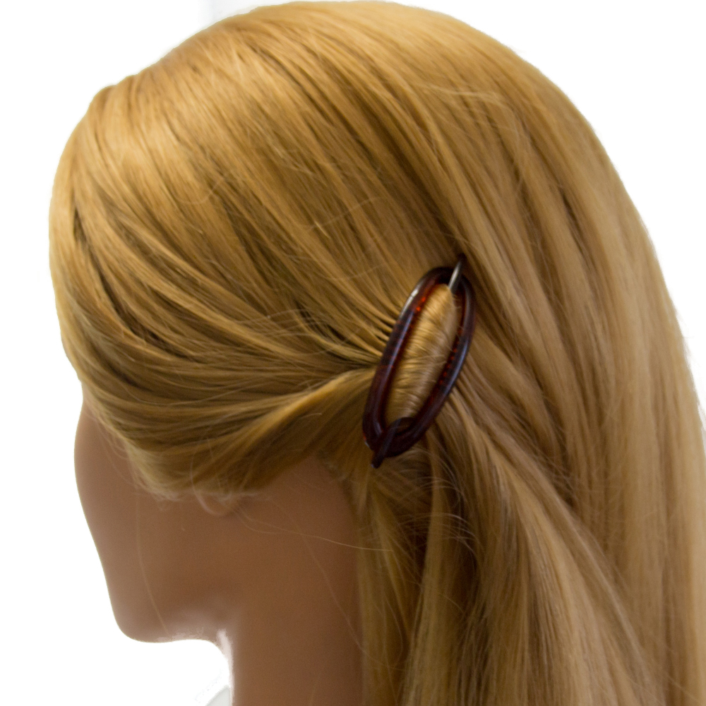 Libellenspange in Havanna Marmor, medium
