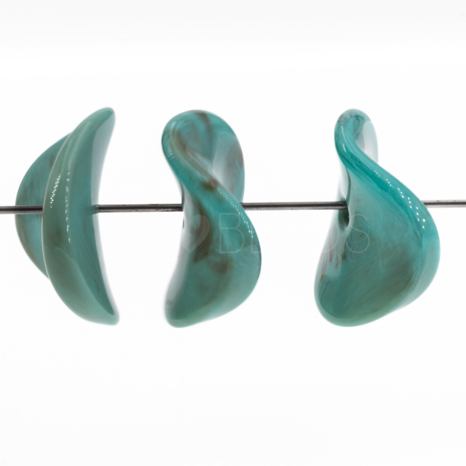 16mm Perle Backgamon plättchen in türkis