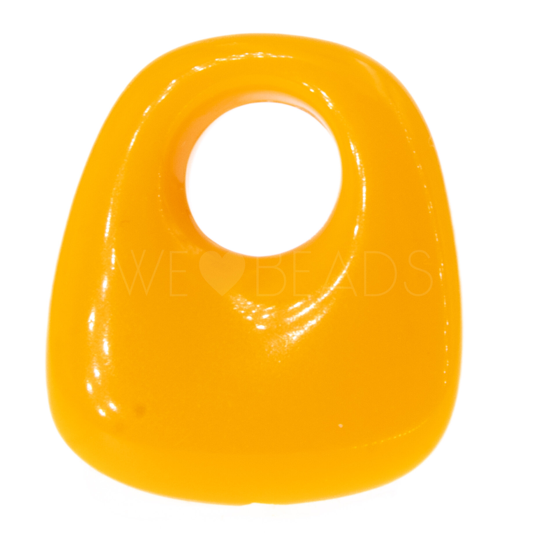 23x21 Trapezium Charm in marigold yellow