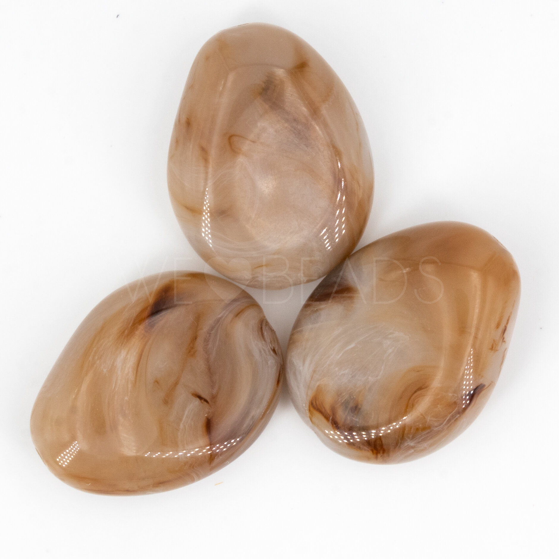 22x17 Perle Barock in Rehbraun