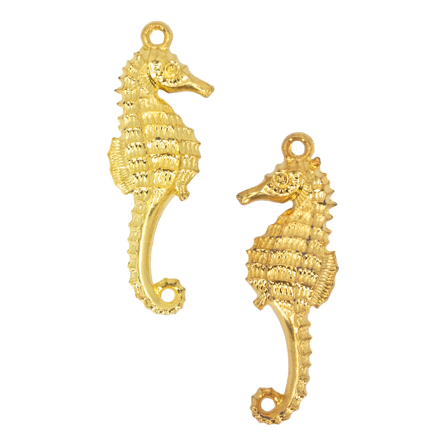 28x10 seahorse Charm in gold