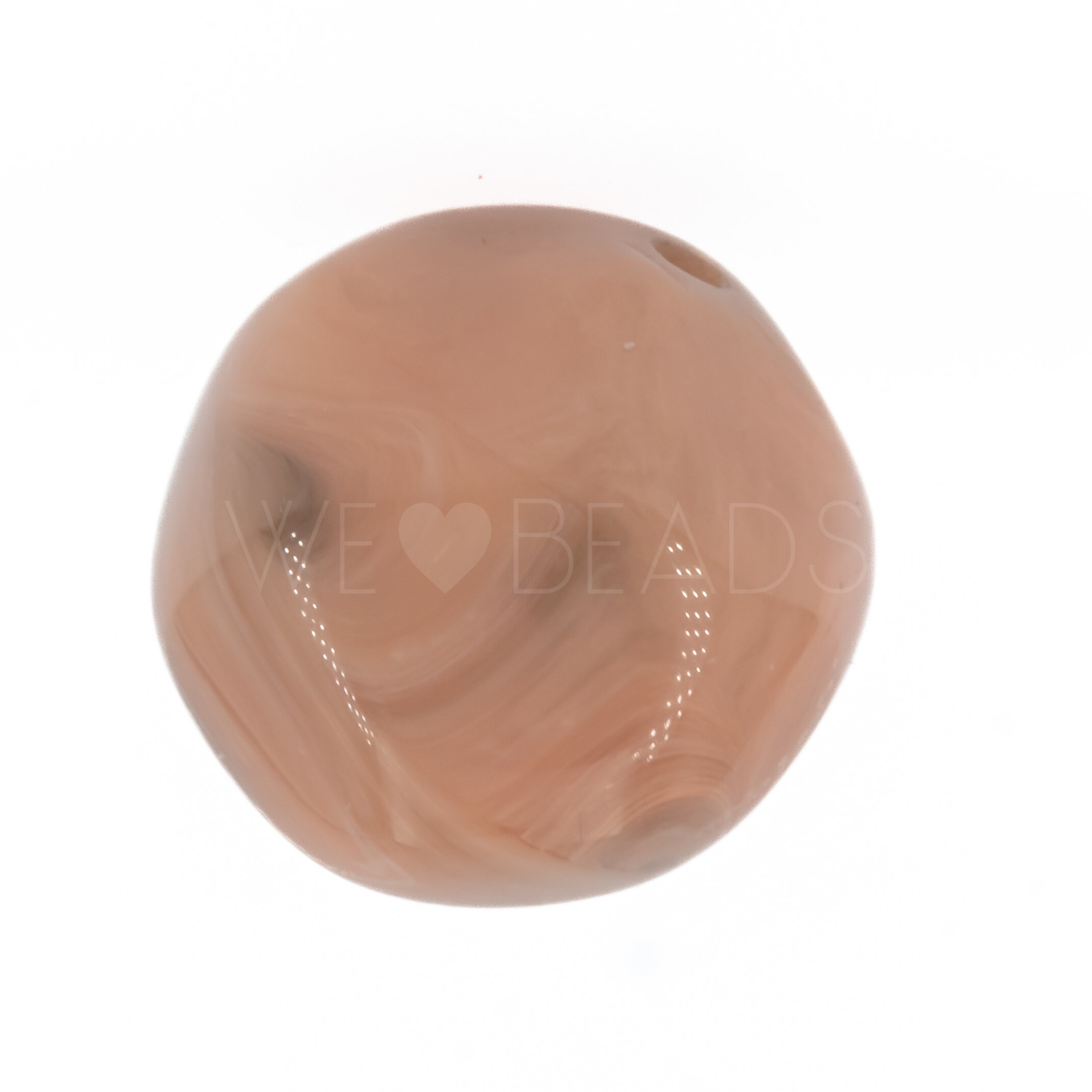 15mm baroque Beads- olive brown Marbled
