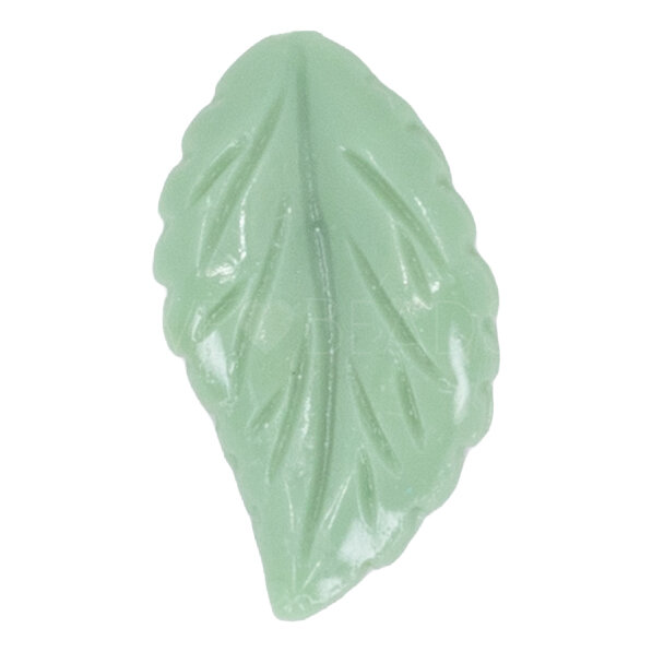 15mm Blatt Perle in mistel grün