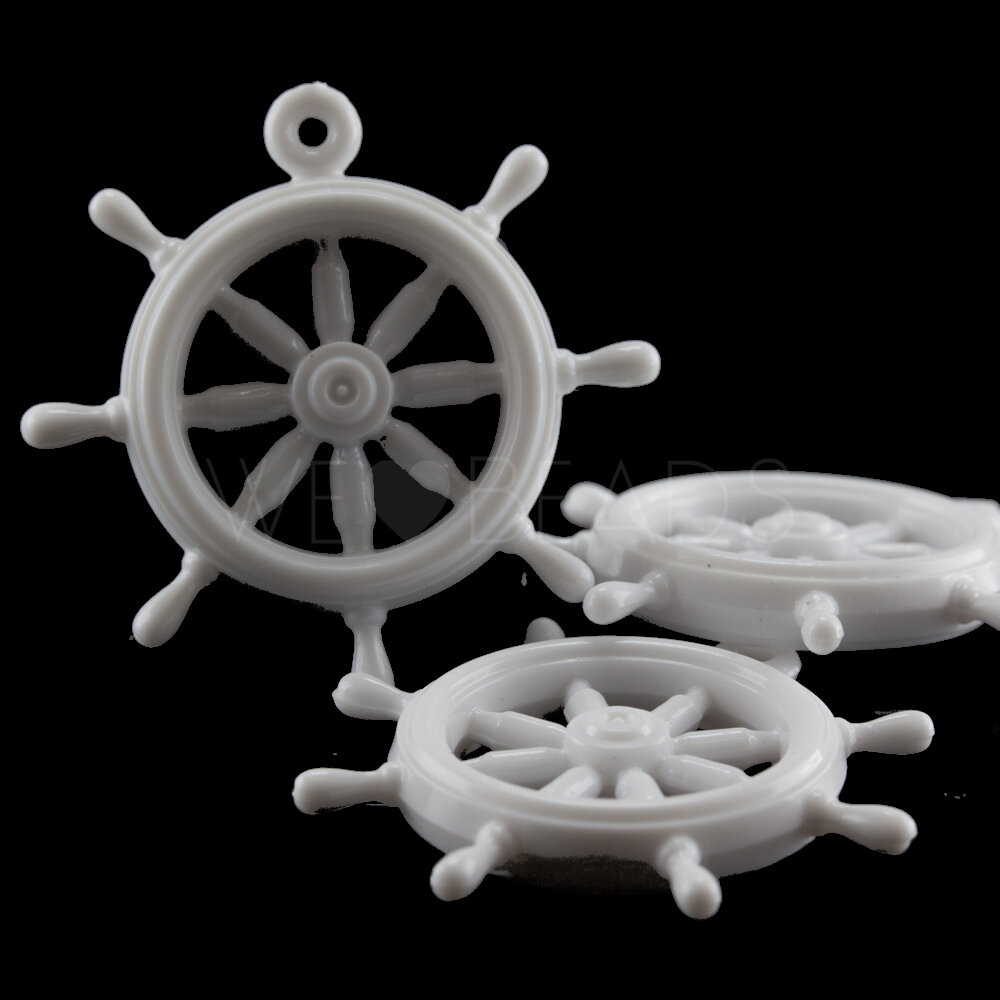 33mm wheel  Charm in white
