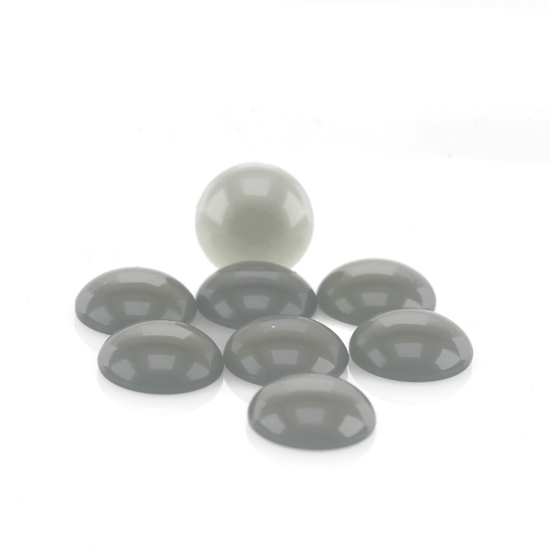 10mm Cabochon oval - pastellgrau Opal