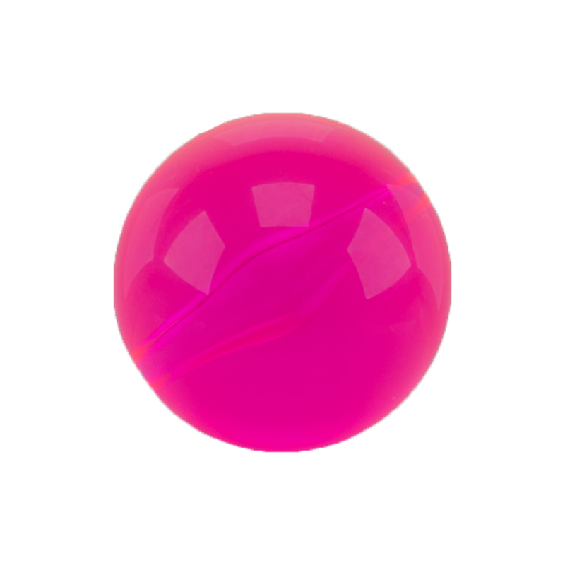 30mm Roundbead in raspberry pink neon Translucent