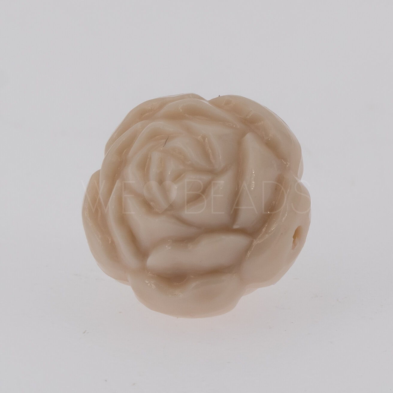 12mm Rose Perle in perlgrau