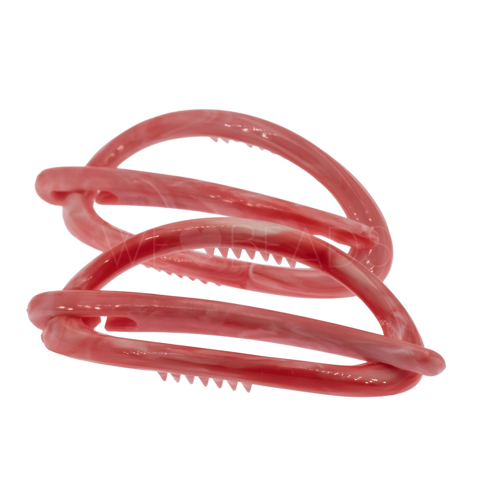 Dragonfly clip in pink Marbled, medium
