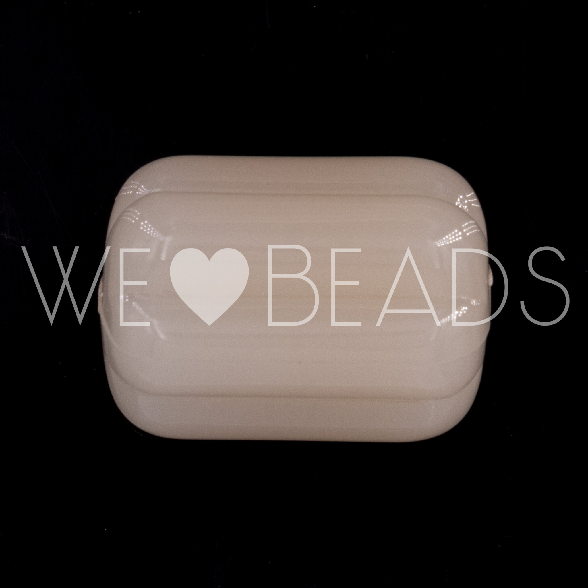 25x18 Walzen Perle in creme Opal, Satt