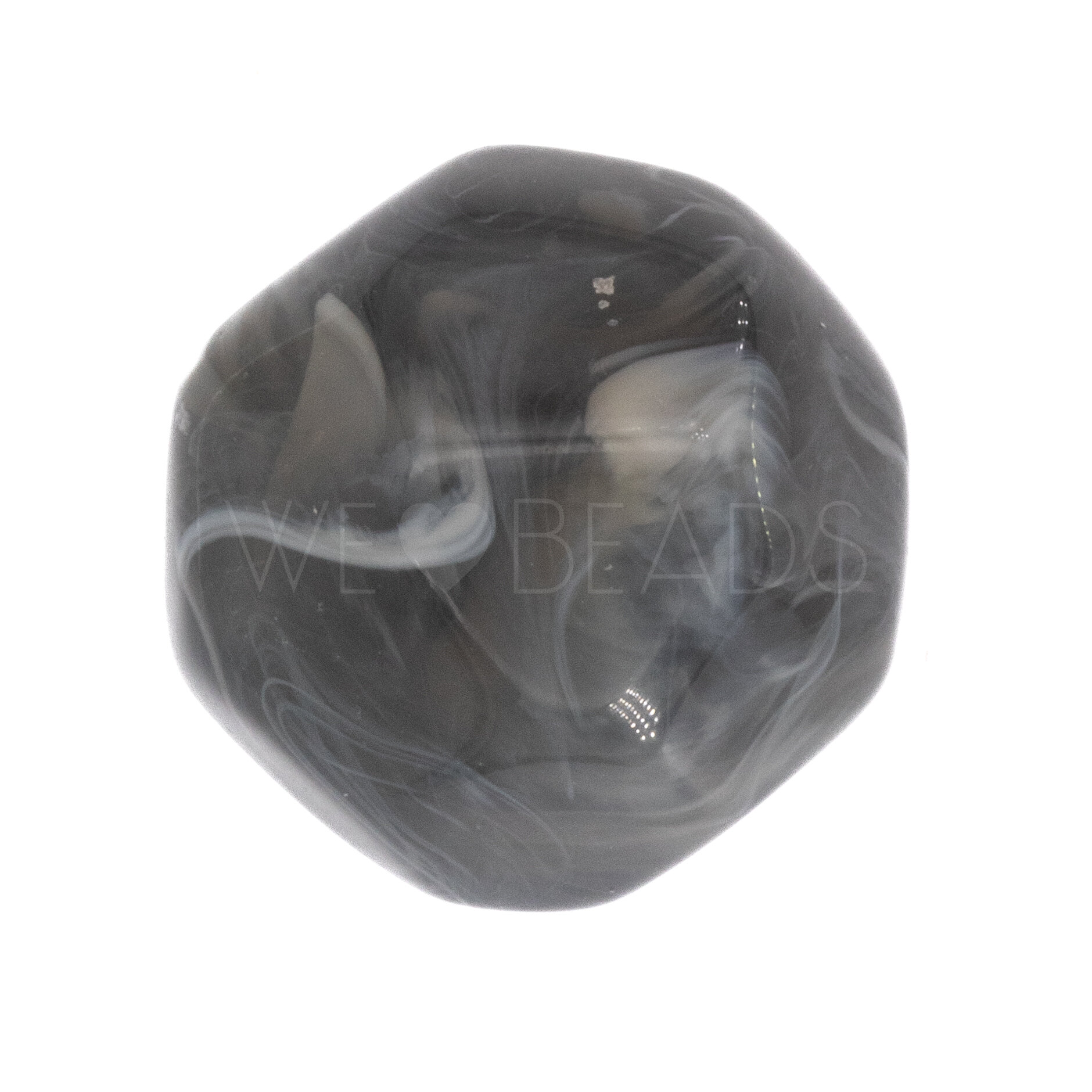 24mm Perle Barock in grau 