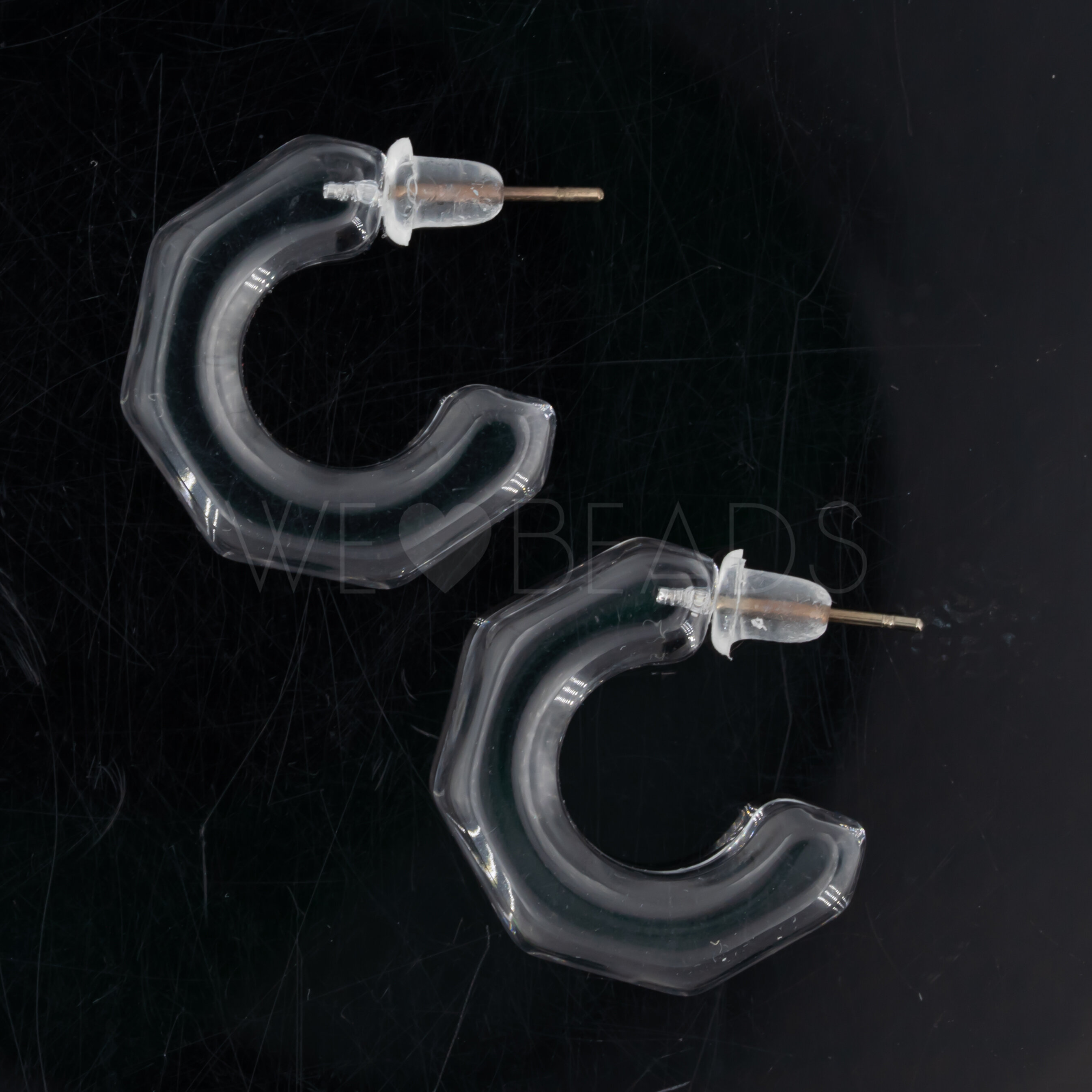 21mm Round Hoop in crystal